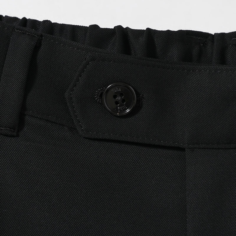 2TUCK WIDE EASY PANTS -BLACK-