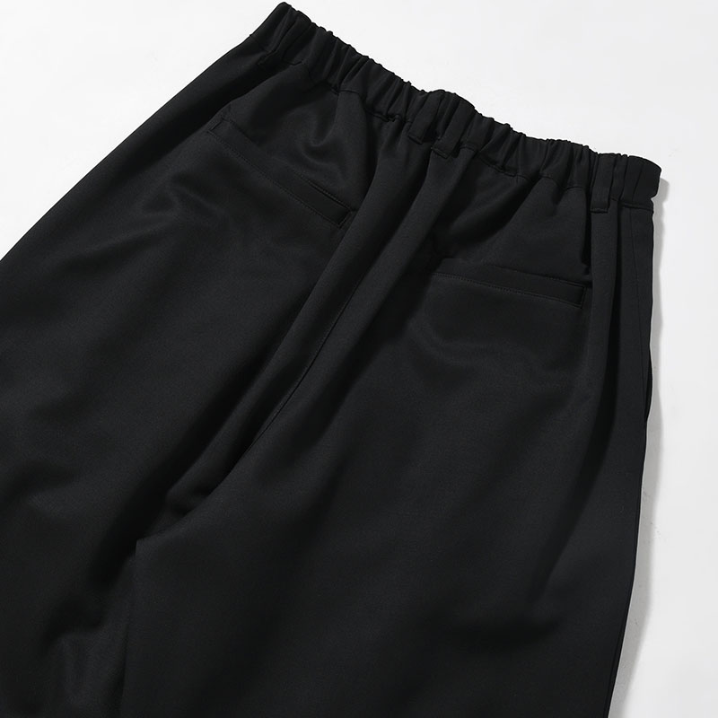 2TUCK WIDE EASY PANTS -BLACK-