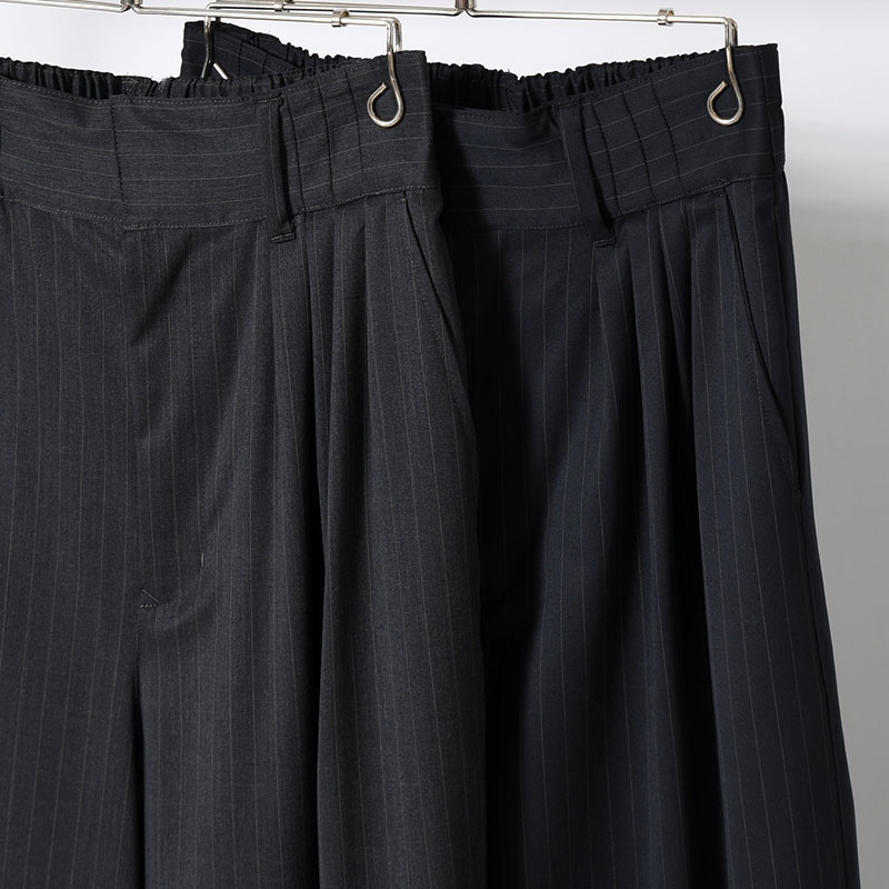 EXTREME WIDE PINSTRIPE PANTS -2.COLOR-