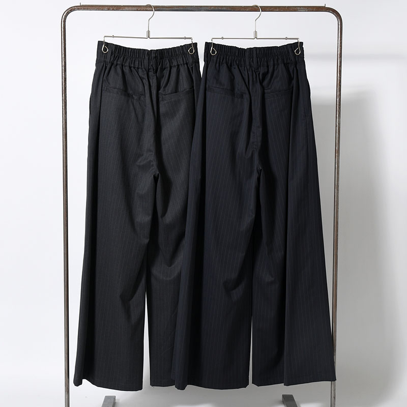 EXTREME WIDE PINSTRIPE PANTS -2.COLOR-