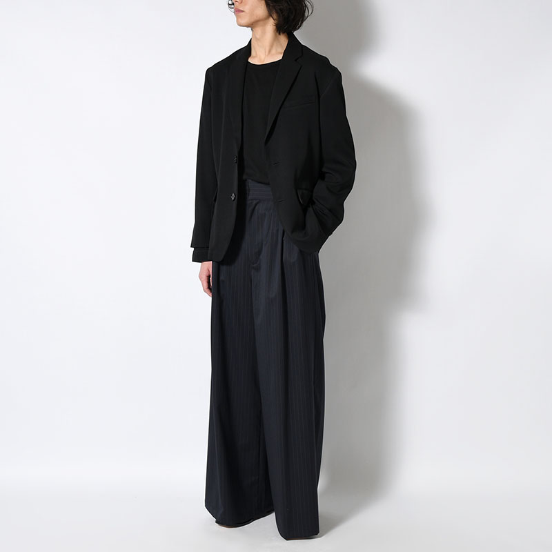 EXTREME WIDE PINSTRIPE PANTS -2.COLOR-