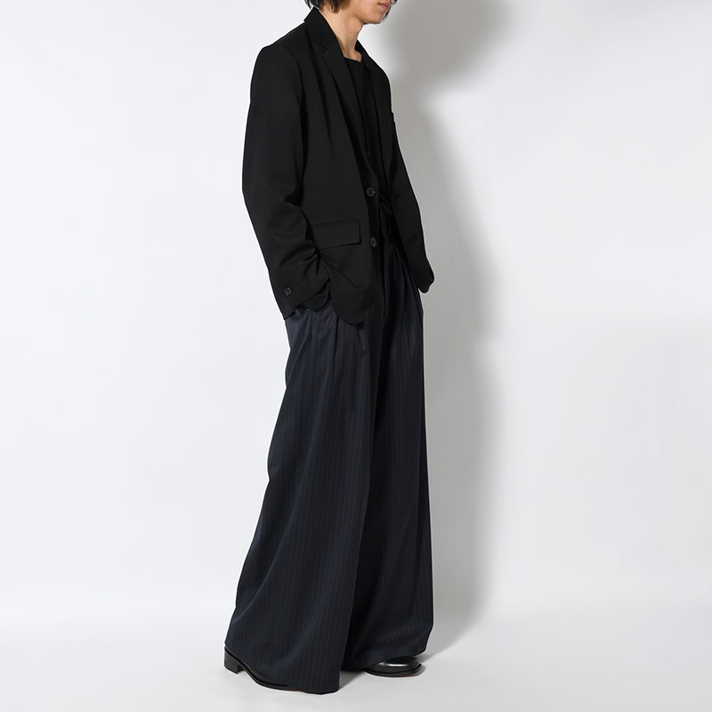 EXTREME WIDE PINSTRIPE PANTS -2.COLOR-