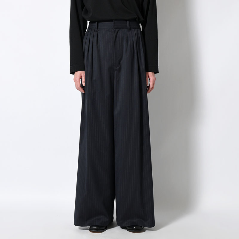 EXTREME WIDE PINSTRIPE PANTS -2.COLOR-