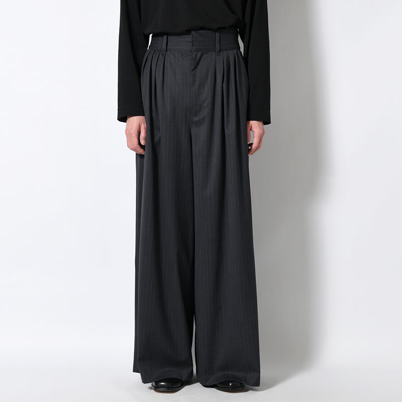 EXTREME WIDE PINSTRIPE PANTS -2.COLOR-