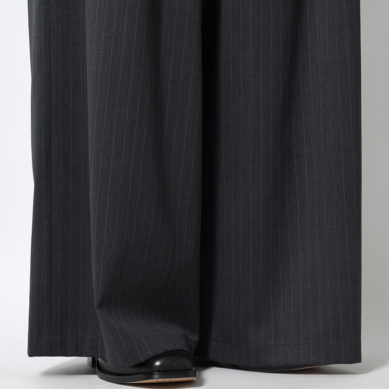 EXTREME WIDE PINSTRIPE PANTS -2.COLOR-