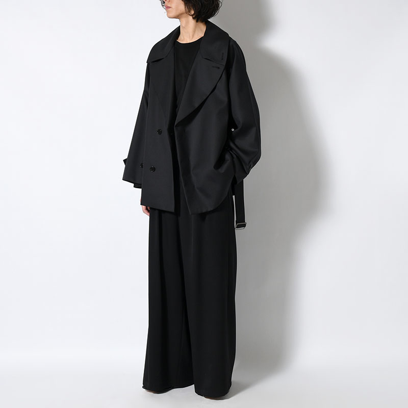 EXTREME WIDE EASY PANTS -BLACK-