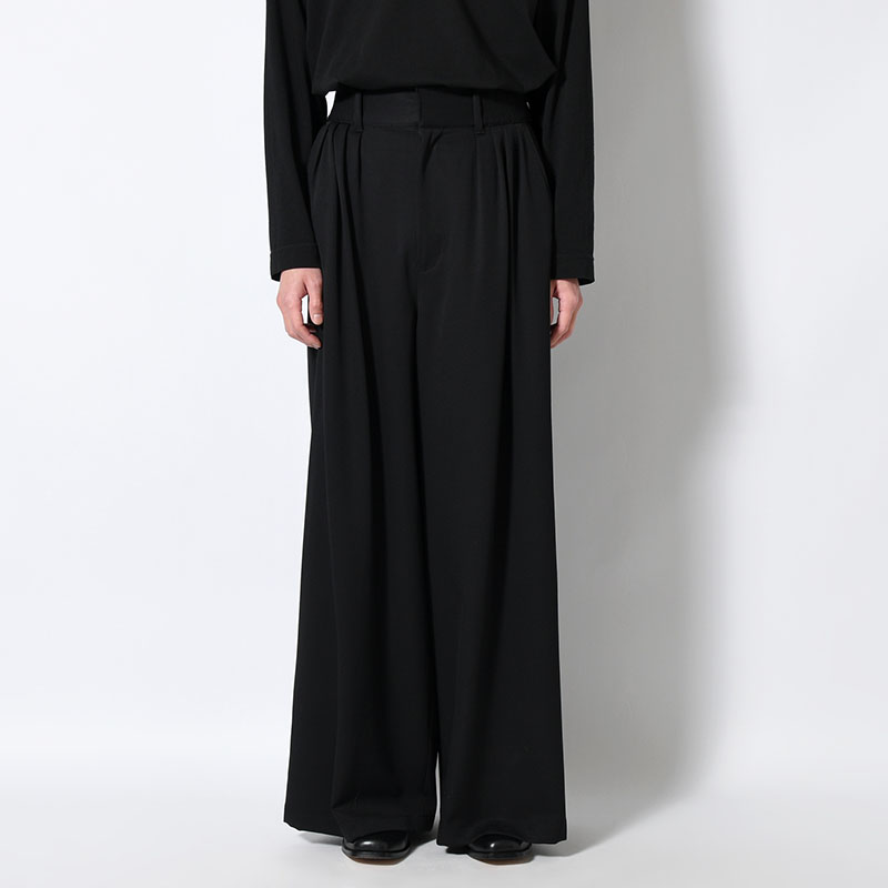 EXTREME WIDE EASY PANTS -BLACK-
