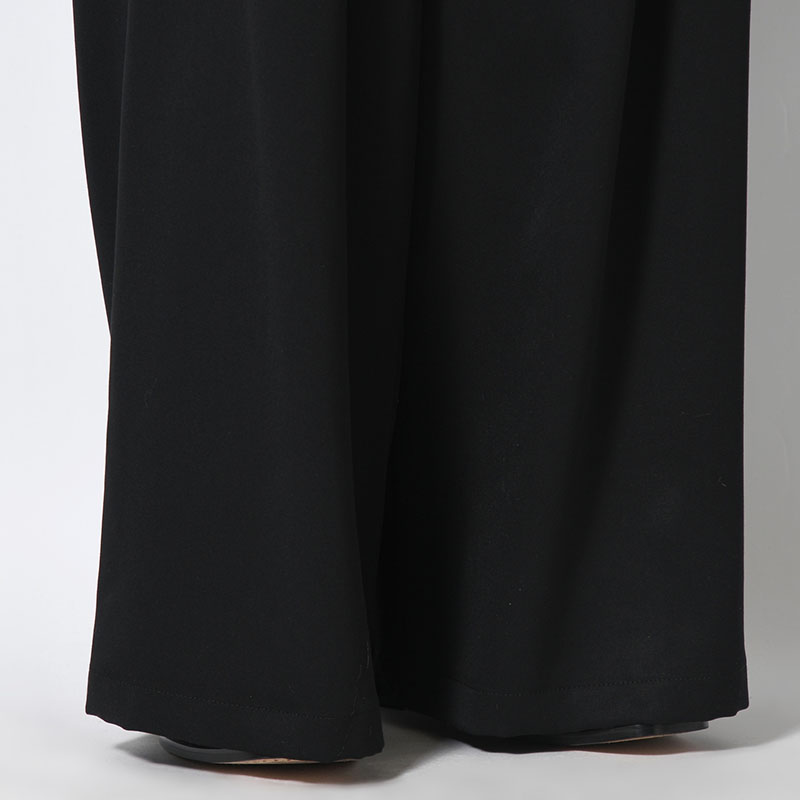 EXTREME WIDE EASY PANTS -BLACK-