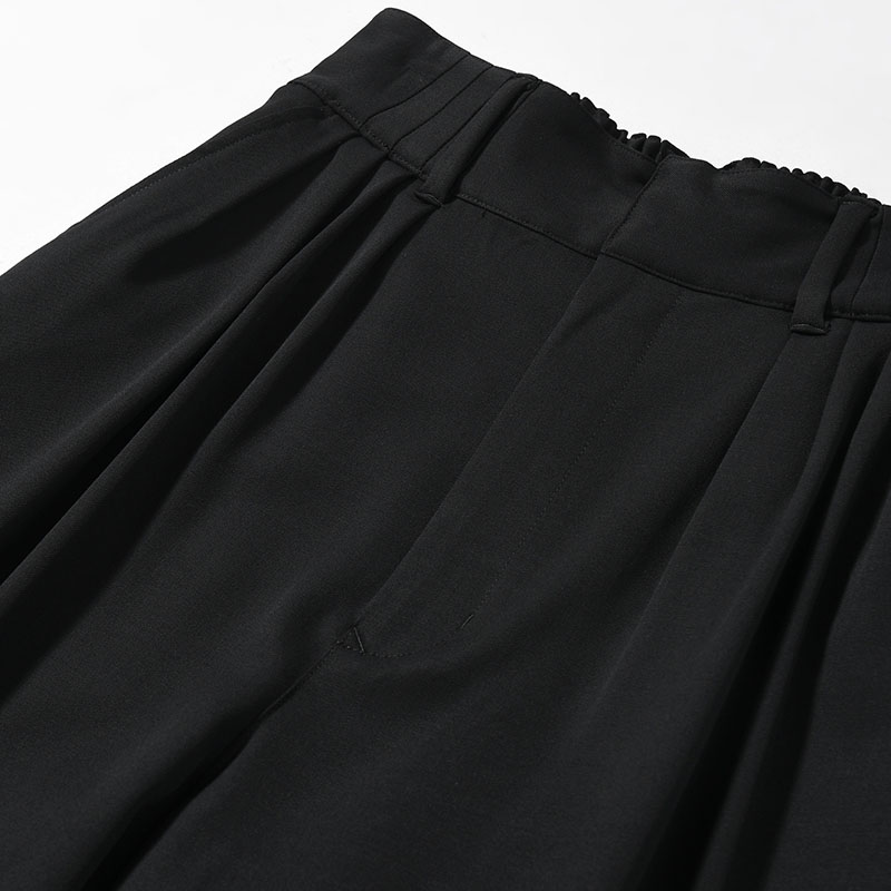 EXTREME WIDE EASY PANTS -BLACK-