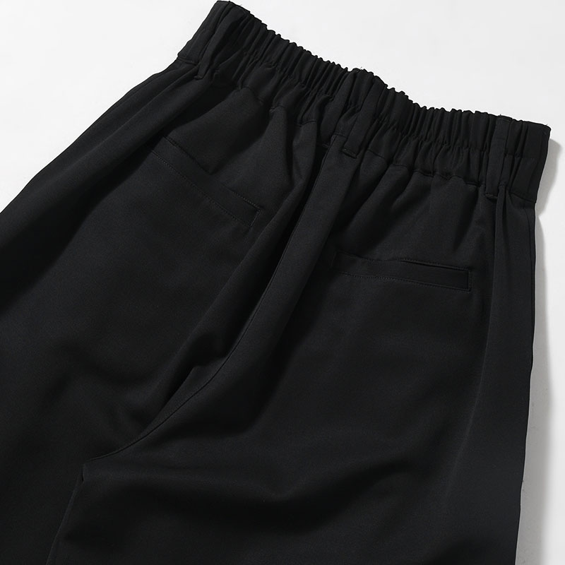 EXTREME WIDE EASY PANTS -BLACK-