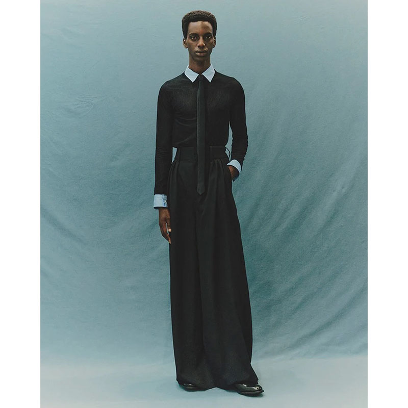 EXTREME WIDE EASY PANTS -BLACK-