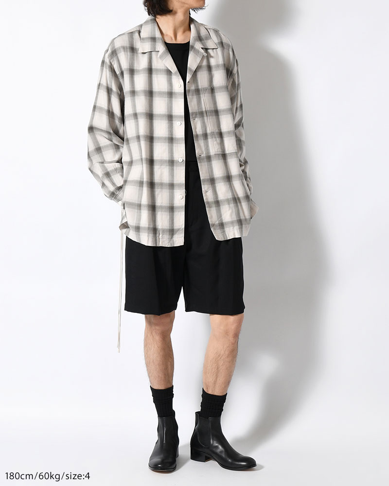 2TUCK EASY SHORTS -BLACK-