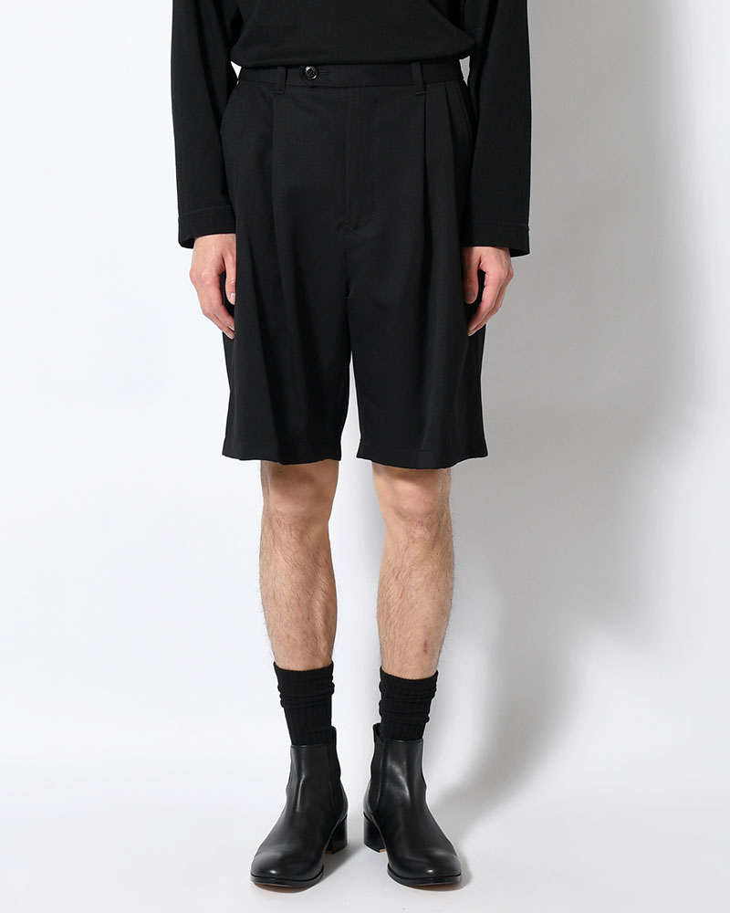 2TUCK EASY SHORTS -BLACK-