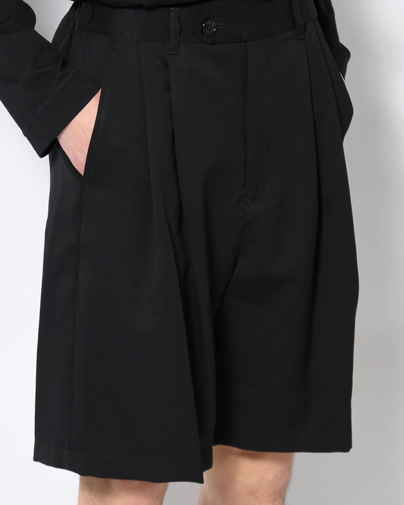 2TUCK EASY SHORTS -BLACK-