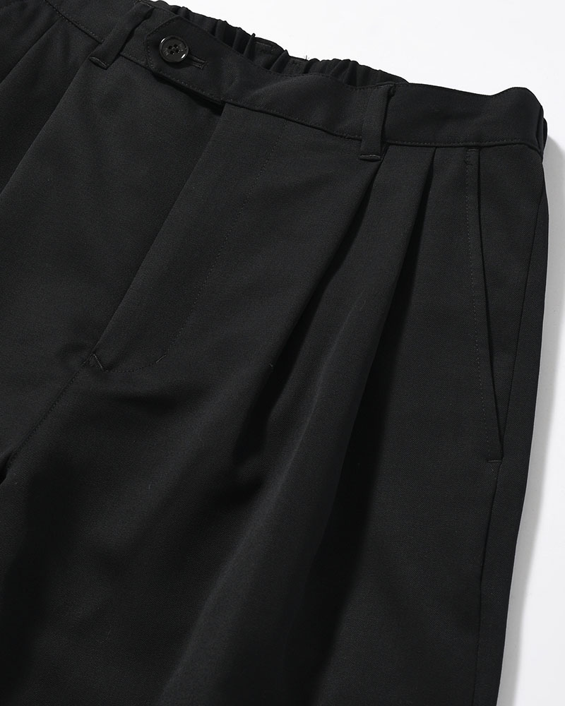 2TUCK EASY SHORTS -BLACK-