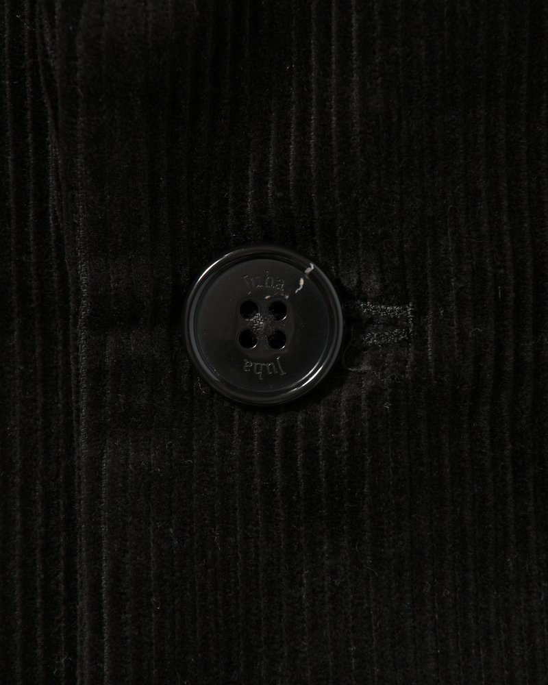 OVERSIZED CORDUROY JACKET -BLACK-