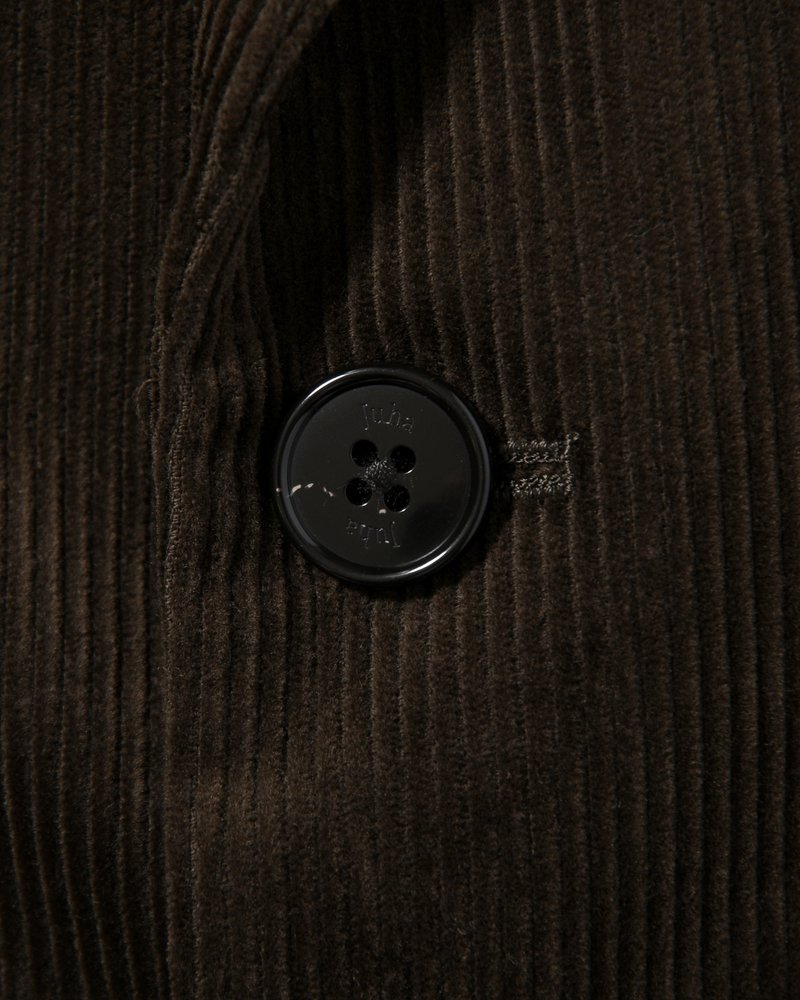 OVERSIZED CORDUROY JACKET -BROWN-