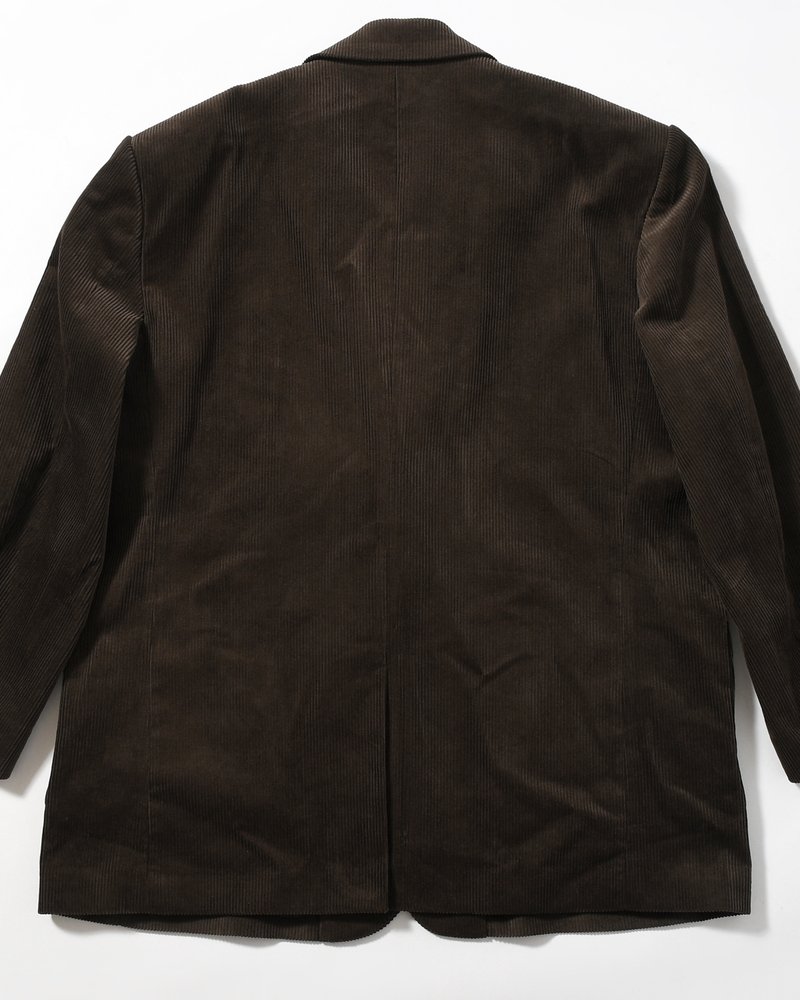 OVERSIZED CORDUROY JACKET -BROWN-