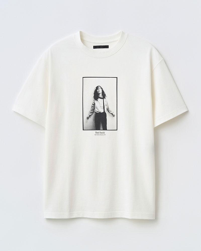 PATTI SMITH PHOTO TEE by KEVIN CUMMINS -WHITE-