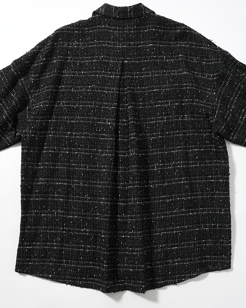 FANCY TWEED JACKET -BLACK-