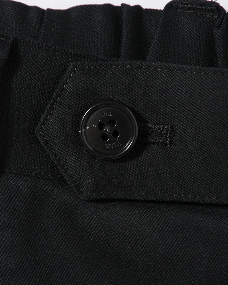 2TUCK WIDE EASY PANTS -BLACK-
