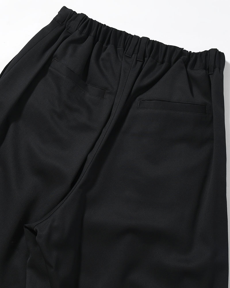 2TUCK WIDE EASY PANTS -BLACK-