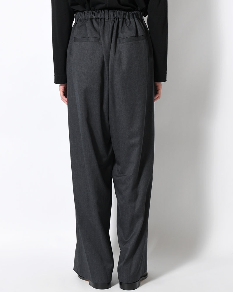 2TUCK WIDE EASY PANTS -GRAY-