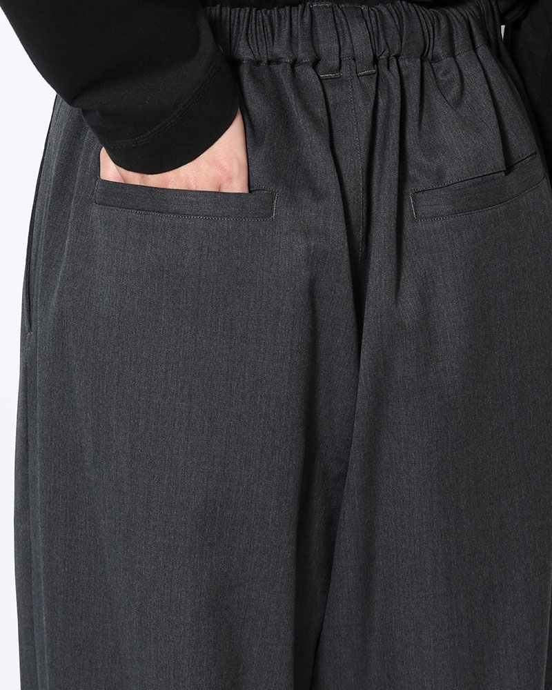 2TUCK WIDE EASY PANTS -GRAY-