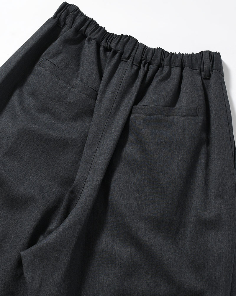 2TUCK WIDE EASY PANTS -GRAY-