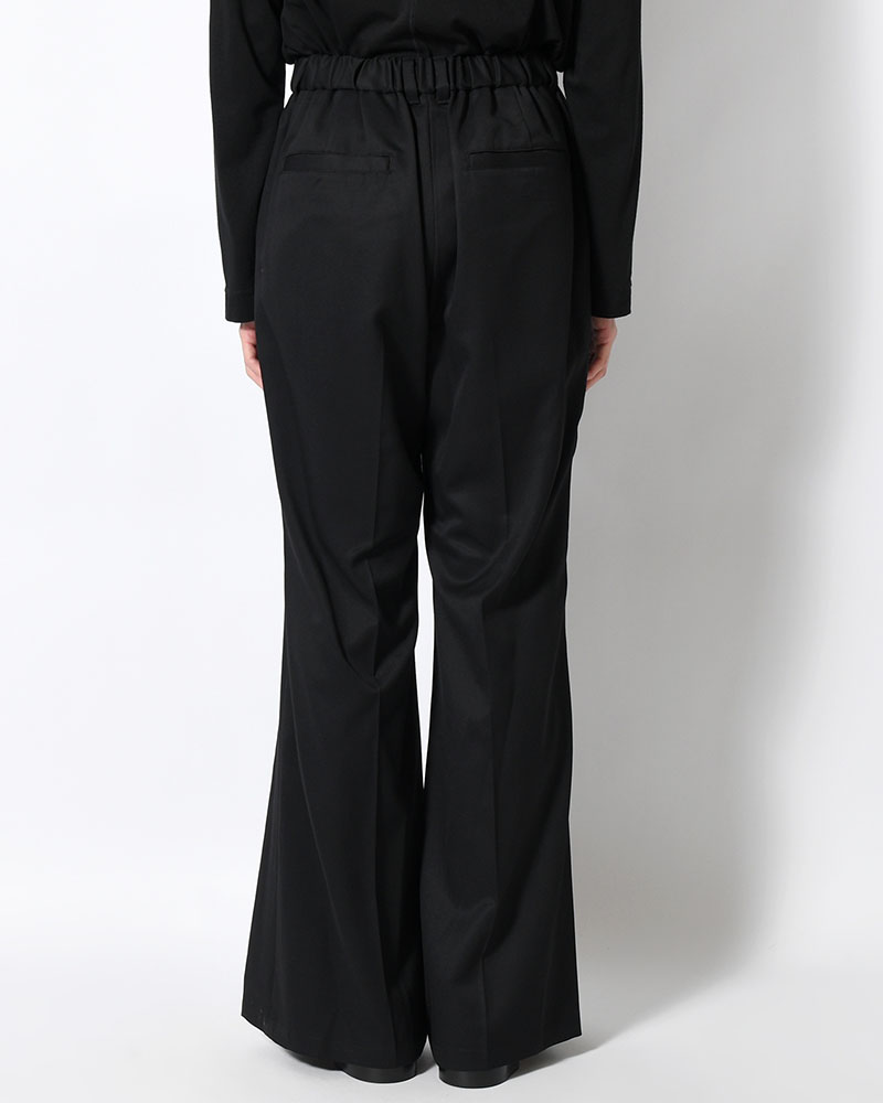 FLUID FLARE PANTS -BLACK-