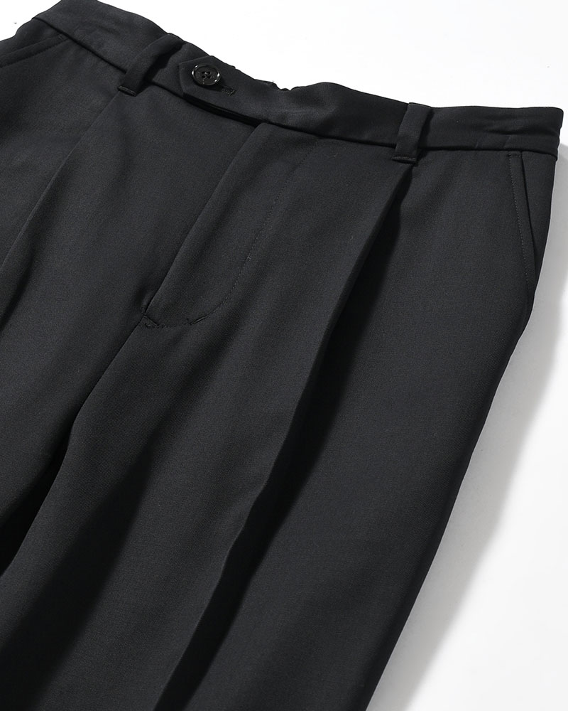 FLUID FLARE PANTS -BLACK-