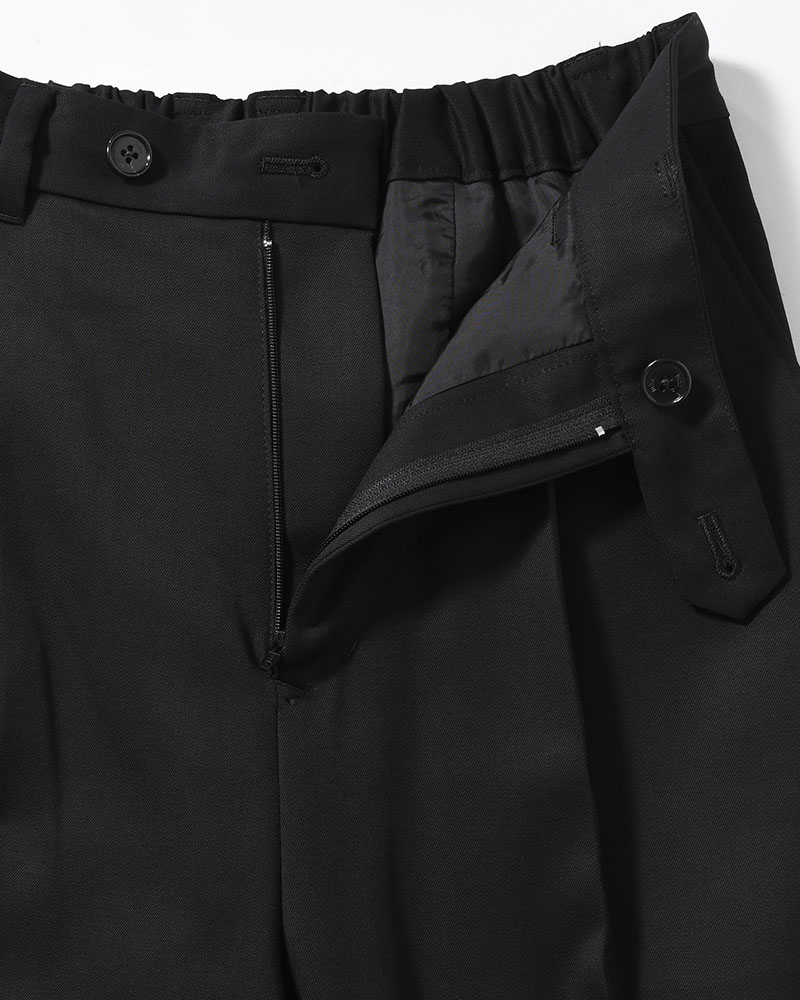 FLUID FLARE PANTS -BLACK-