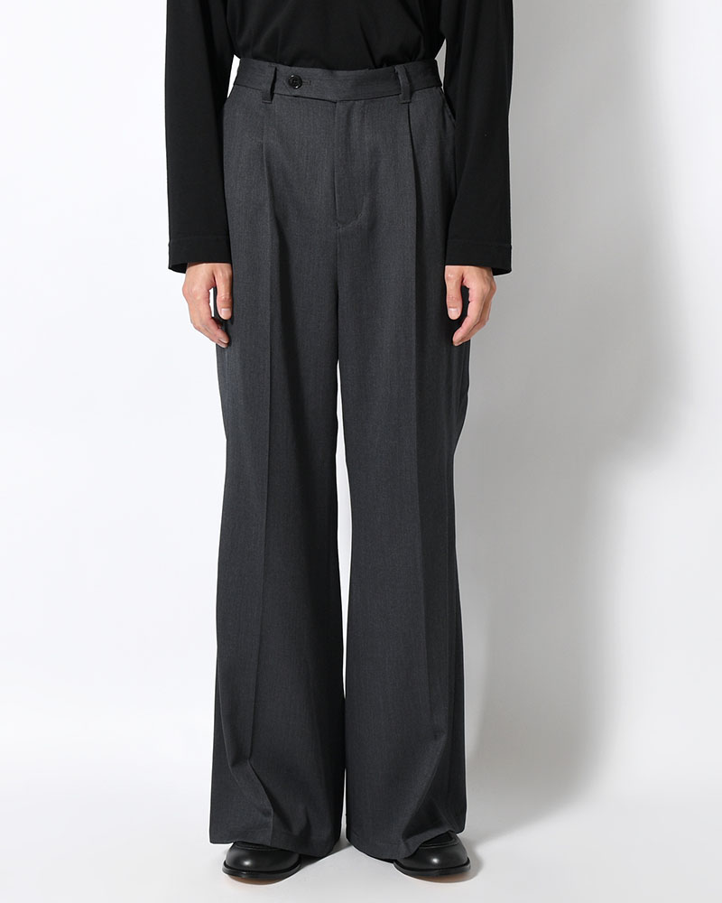 FLUID FLARE PANTS -GRAY-