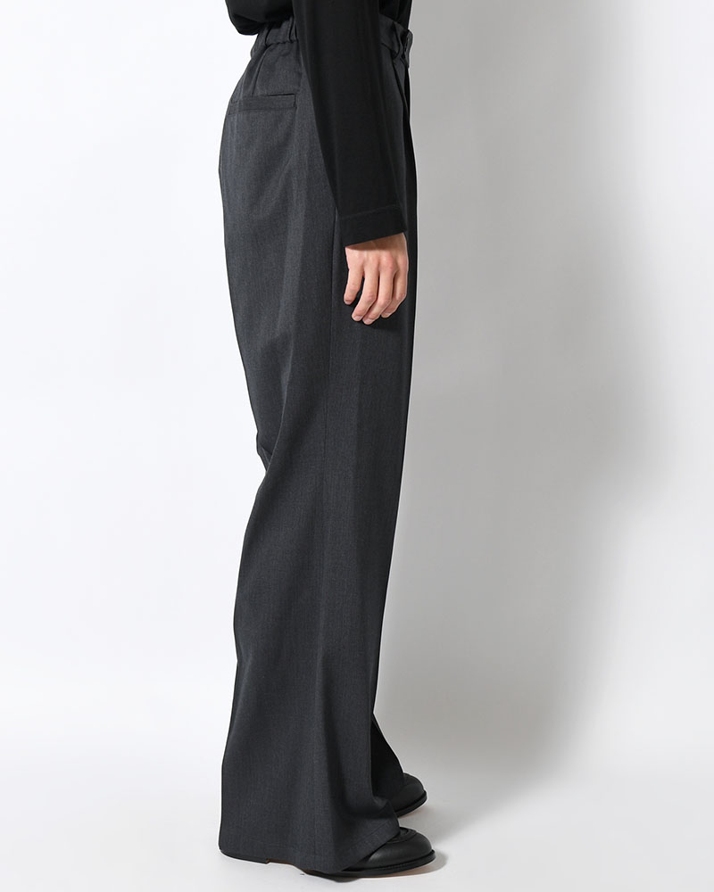 FLUID FLARE PANTS -GRAY-