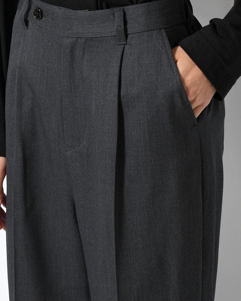 FLUID FLARE PANTS -GRAY-