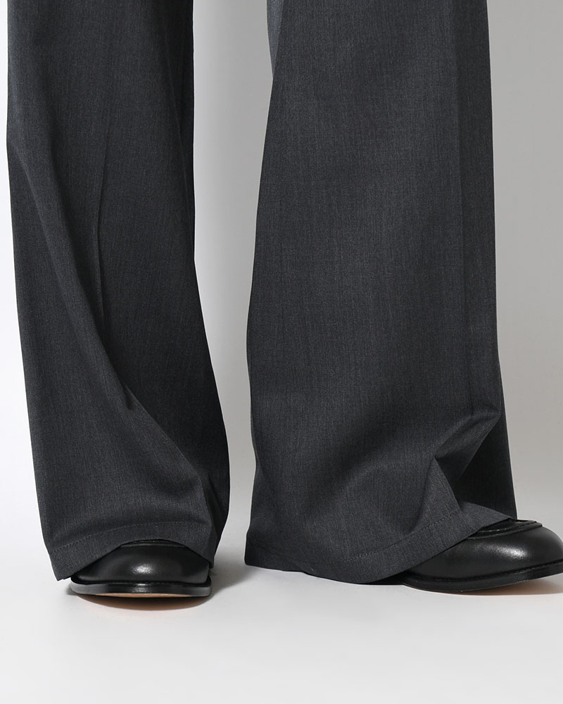 FLUID FLARE PANTS -GRAY-