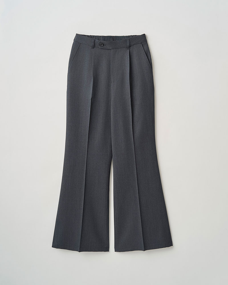 FLUID FLARE PANTS -GRAY-