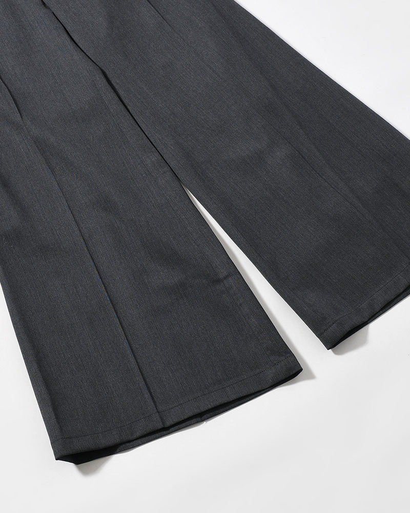 FLUID FLARE PANTS -GRAY-