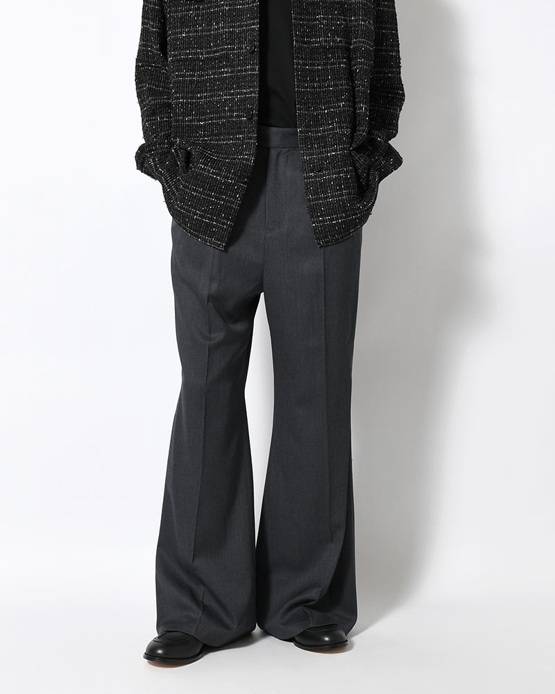 FLUID FLARE PANTS -GRAY-