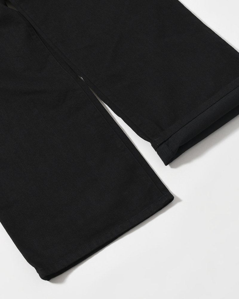 FORMED WIDE DENIM(ONE WASH) -BLACK-