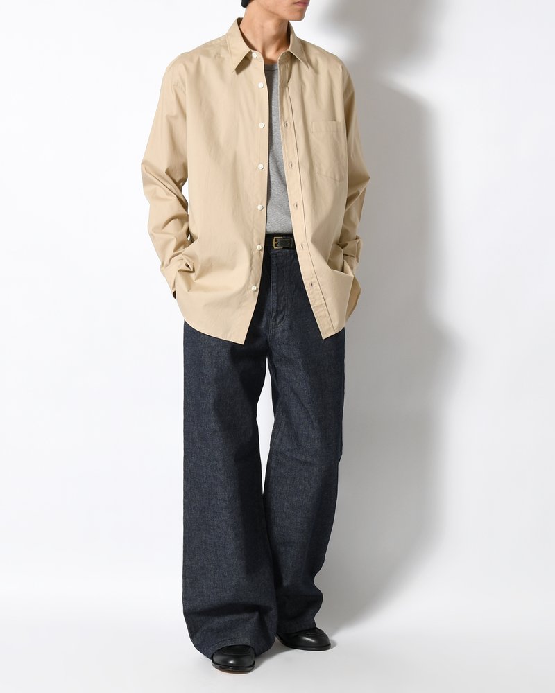 FORMED WIDE DENIM(ONE WASH) -INDIGO-
