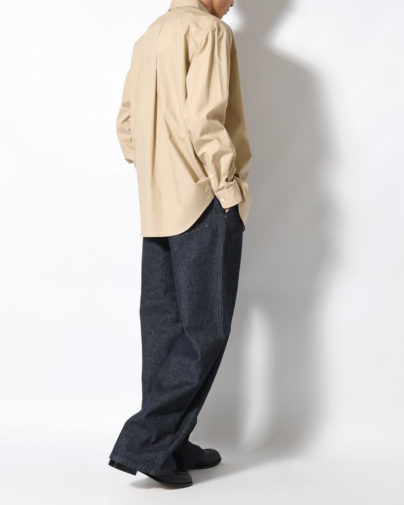 FORMED WIDE DENIM(ONE WASH) -INDIGO-
