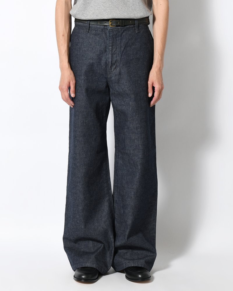 FORMED WIDE DENIM(ONE WASH) -INDIGO-