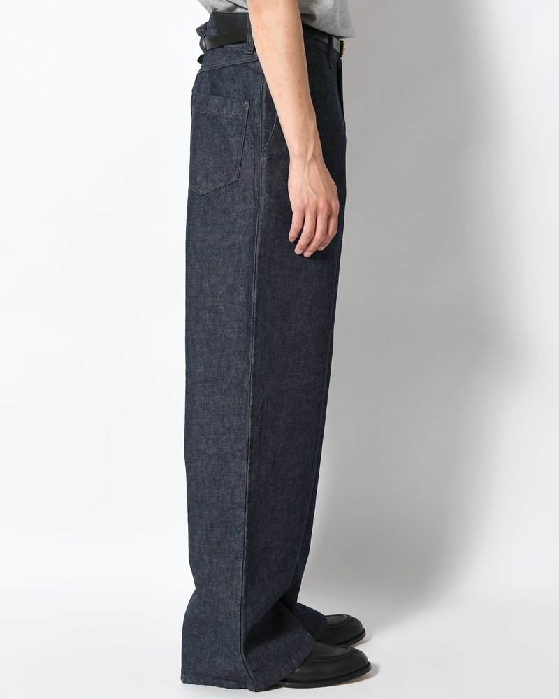 FORMED WIDE DENIM(ONE WASH) -INDIGO-