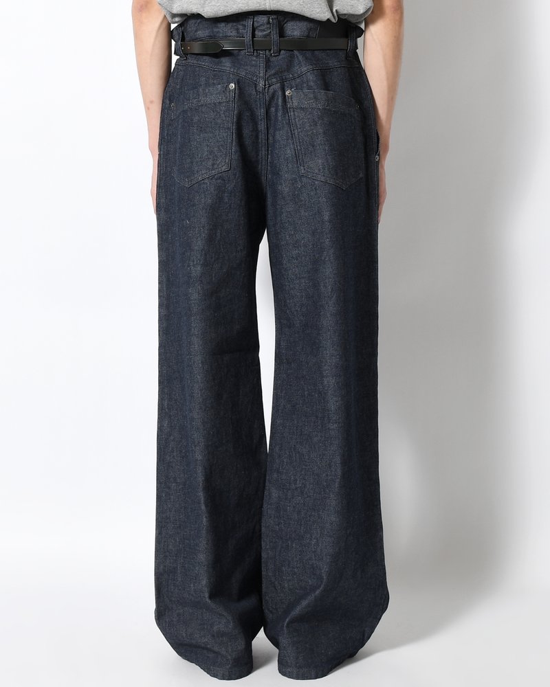 FORMED WIDE DENIM(ONE WASH) -INDIGO-