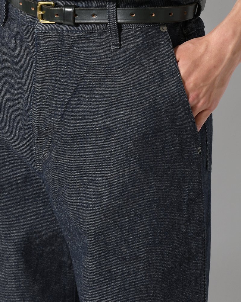 FORMED WIDE DENIM(ONE WASH) -INDIGO-
