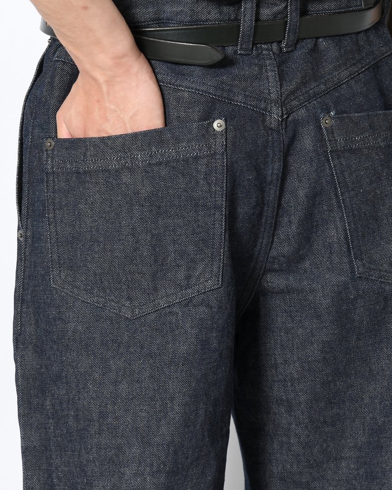 FORMED WIDE DENIM(ONE WASH) -INDIGO-