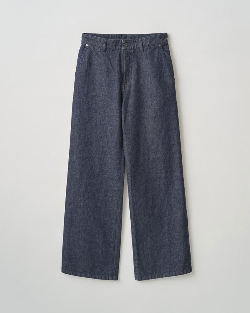 FORMED WIDE DENIM(ONE WASH) -INDIGO-