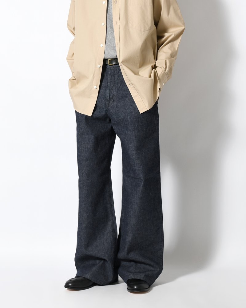 FORMED WIDE DENIM(ONE WASH) -INDIGO-