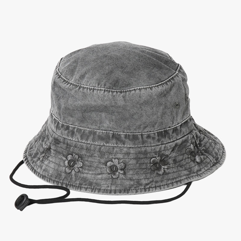 GESTURES SUN HAT -BLACK WASH-